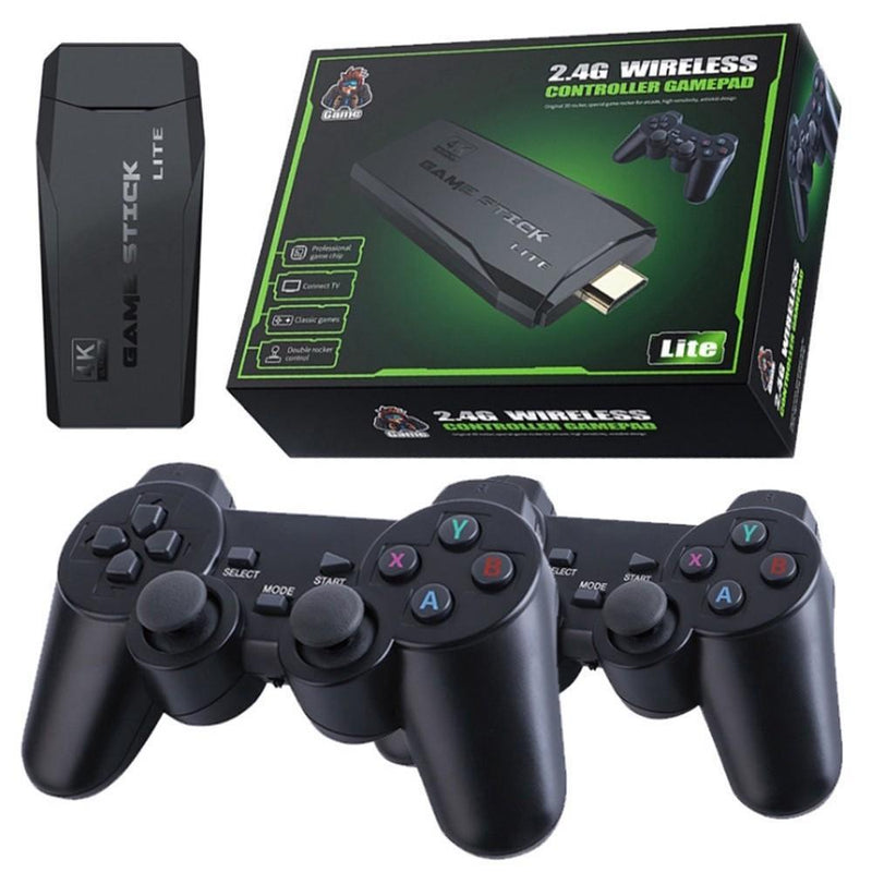 Video Game Stick - 4K - 10.000 Jogos - Frete Grátis - 2 Controles